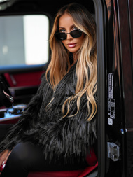 Куртка жіноча чорна OZONEE JS/11Z8259