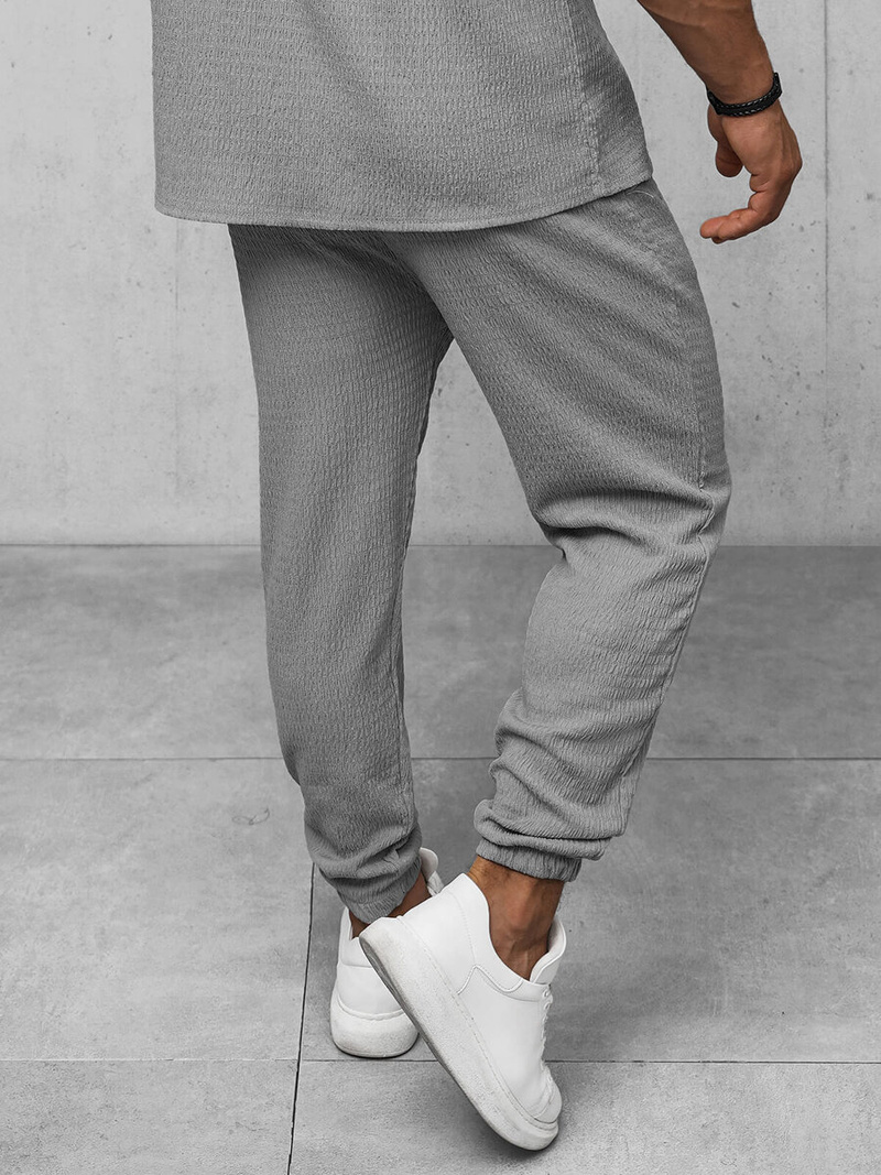 Spodnie dresowe męskie szare OZONEE O/K960SP