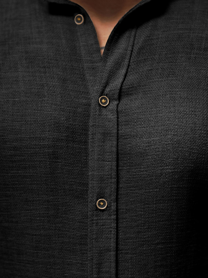 Koszula męska czarna OZONEE O/V40