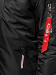 Kurtka męska czarna OZONEE O/X1026K