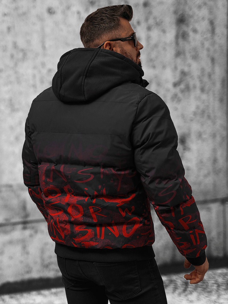 Куртка чоловіча Чорно-Червона OZONEE JS/27M8102