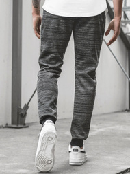 Spodnie dresowe męskie czarne OZONEE JS/K60011