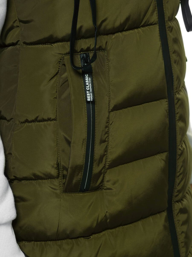 Стьобаний жіночий жилет Хакi OZONEE O/M205/29