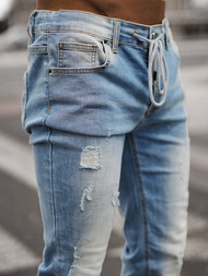 Spodnie jeansowe męskie jasno-niebieskie OZONEE NB/MP0016BCZ