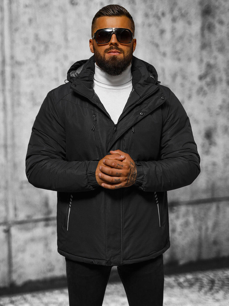 Куртка чоловіча чорна OZONEE JS/22M321/392