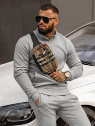 Komplet dresowy męski szary OZONEE JS/68C10385/2Z