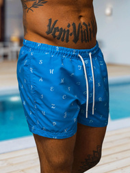 Spodenki kąpielowe męskie niebieskie OZONEE O/MTK3218