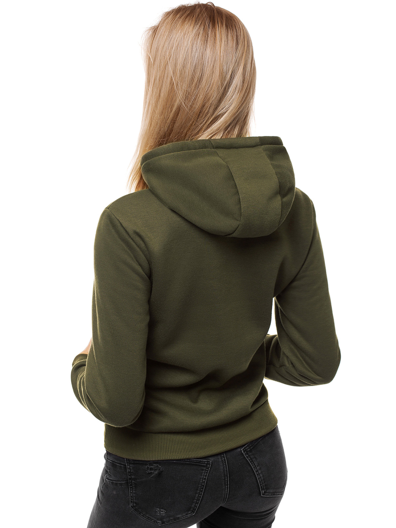 Bluza z kapturem damska khaki OZONEE JS/W02