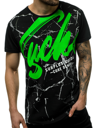 T-Shirt męski czarny OZONEE JS/KS2015