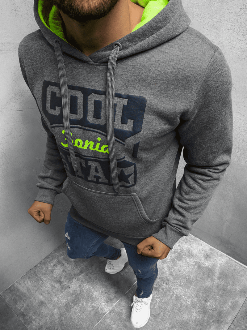 Толстовка чоловіча Графітова OZONEE JS/Y10027