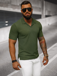 Koszulka męska polo khaki OZONEE O/L1454