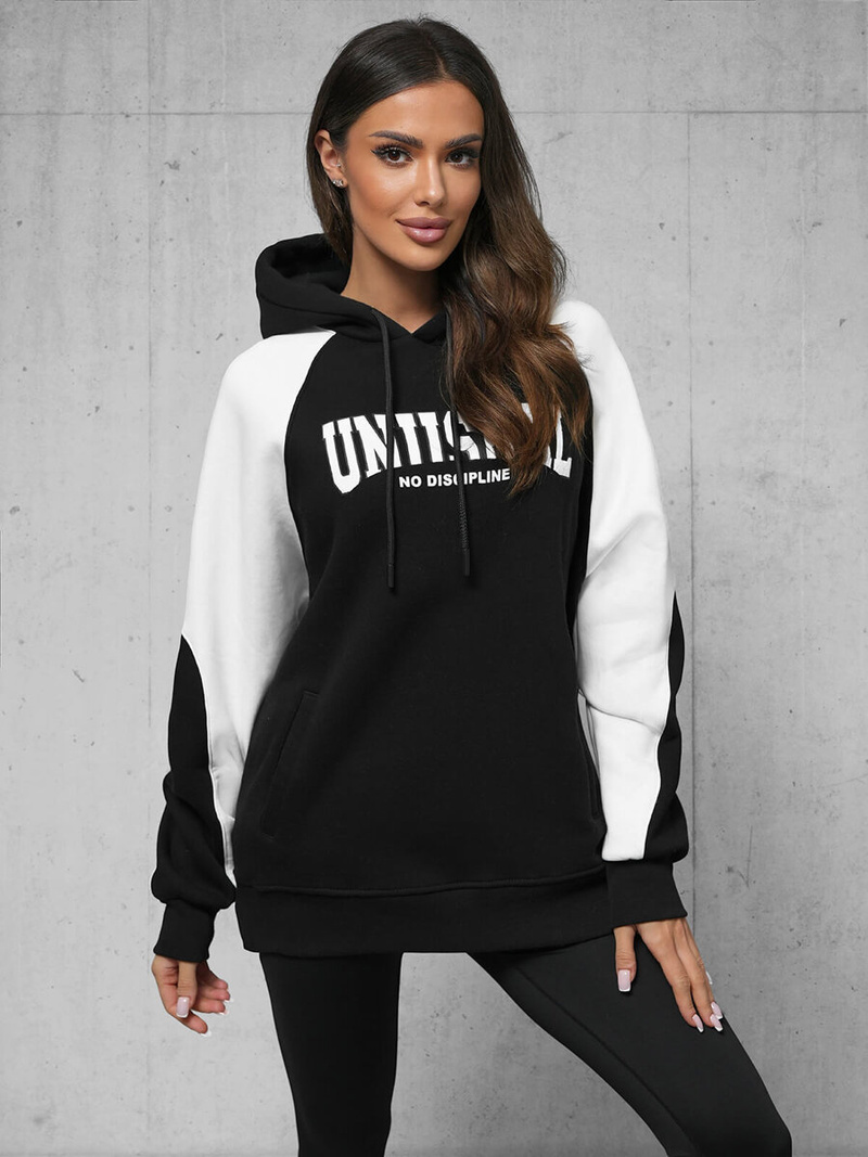 Толстовка чорна OZONEE O/SWE23027