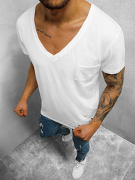 T-Shirt męski biały OZONEE NB/3010