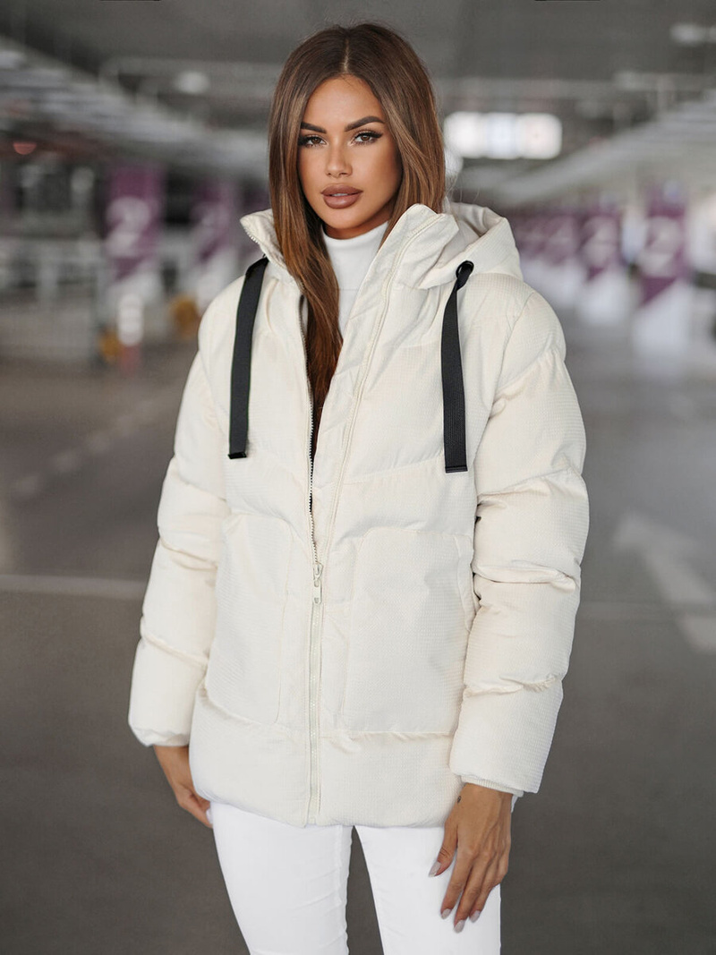 Куртка жіноча Кремова OZONEE JS/5M3251/281