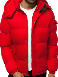 Kurtka zimowa męska pikowana czerwona OZONEE JB/JP1161/3