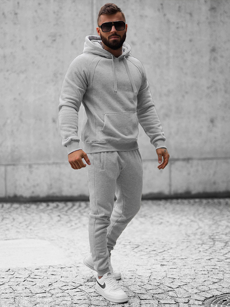 Komplet dresowy męski szary OZONEE JS/8C75/2