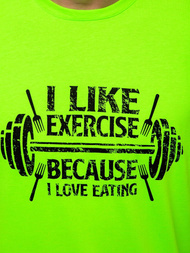 Майка чоловіча Зелена-неон OZONEE MACH/M1210Z