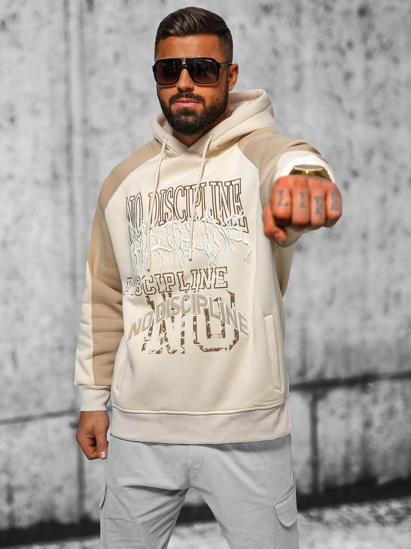 Толстовка чоловіча Бежева OZONEE O/SWE23037