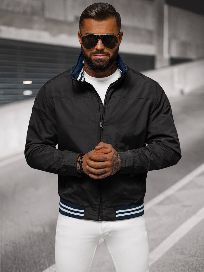 Куртка чоловіча чорна OZONEE JS/5M3101/392Z