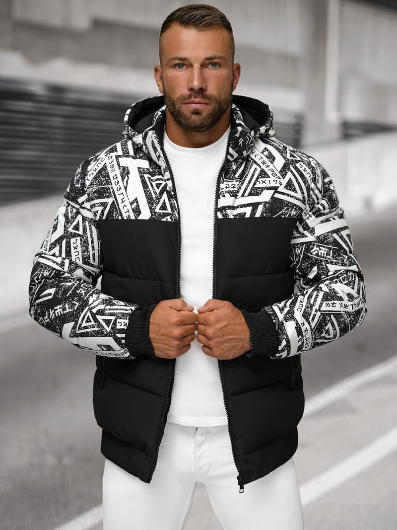 Куртка зимова чоловіча чорна OZONEE JS/31M5025/392