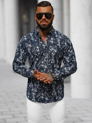 Koszula męska granatowa OZONEE O/536272