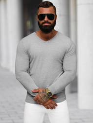 Sweter męski szary OZONEE NB/MMB601/2Z