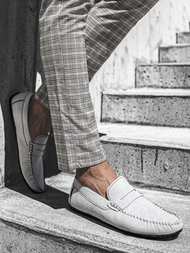 Buty męskie slip on jasno-szare t/125