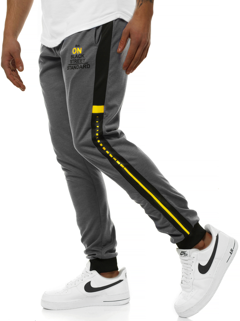 Spodnie dresowe męskie szare OZONEE JS/AM100