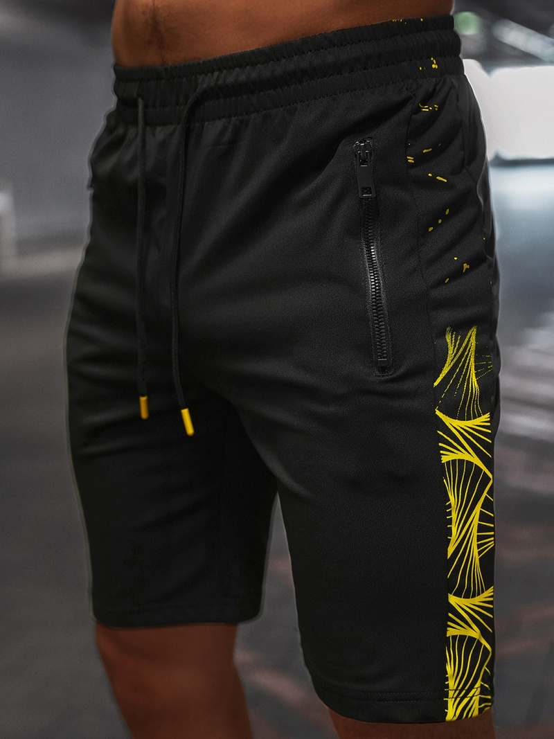 Чоловічий спортивний комплект Чорно-Жовтий OZONEE O/HM751