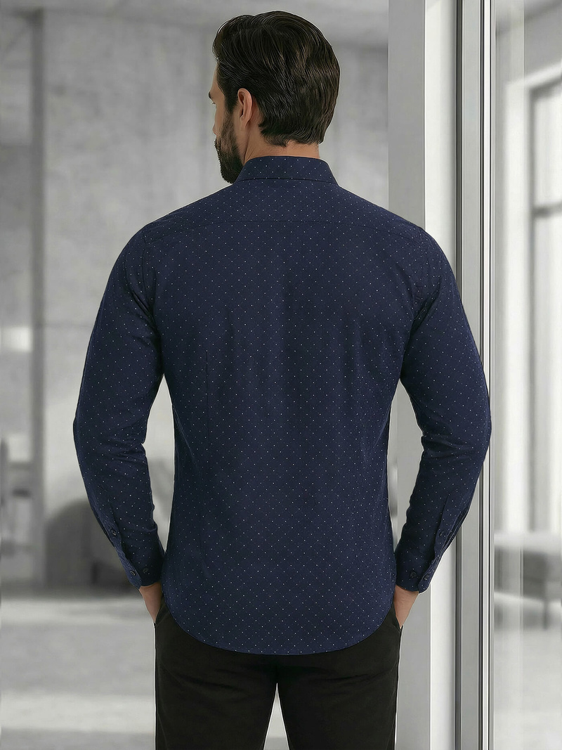 Cорочка чоловіча tемно-cиня OZONEE V/V183Z