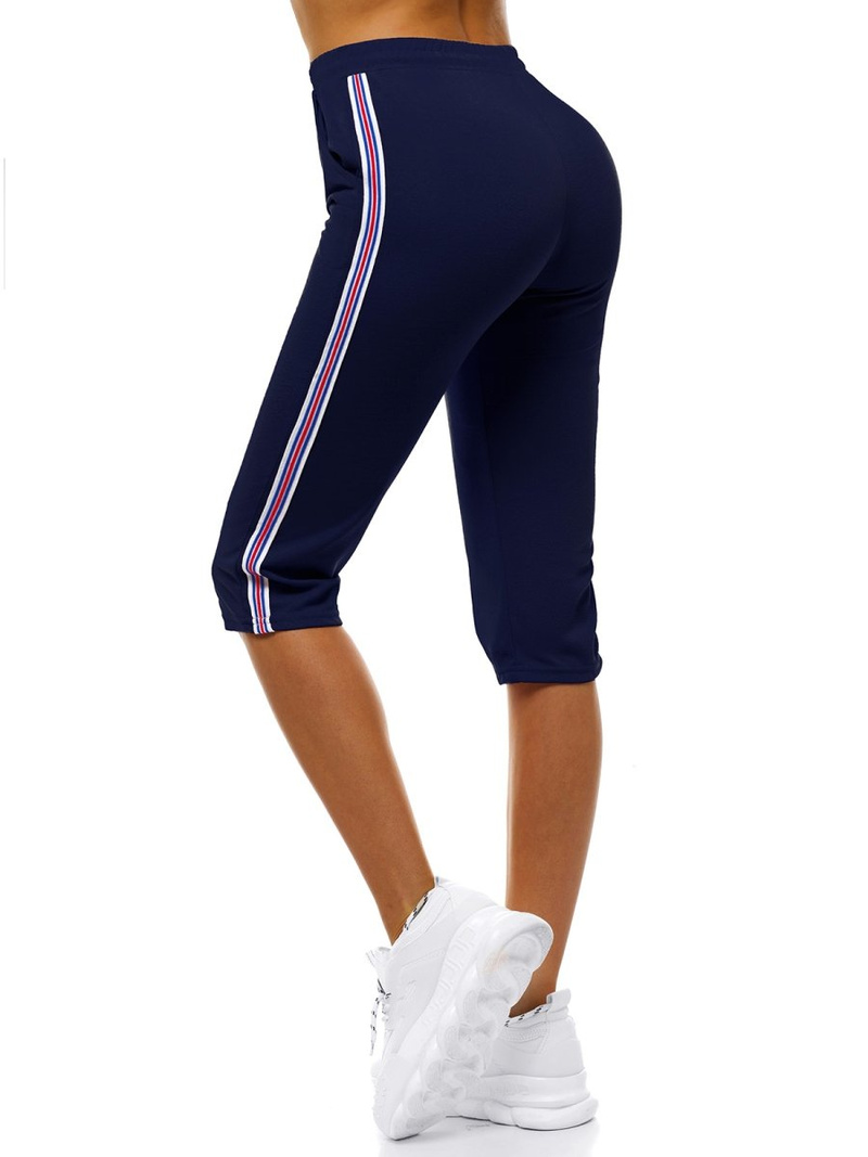 Spodnie dresowe krótkie damskie granatowe OZONEE JS/1021/B4