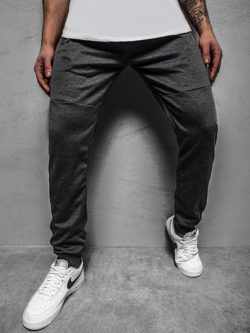 Spodnie dresowe męskie grafitowe OZONEE JS/JZ11021Z