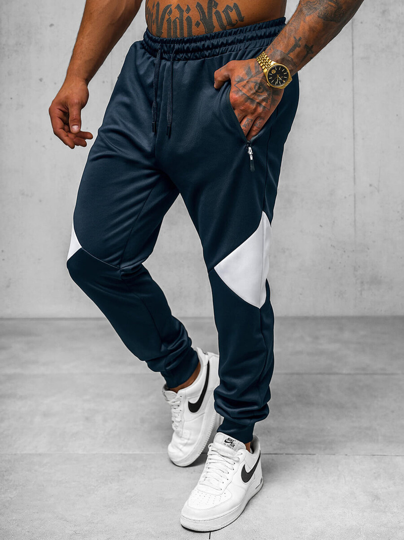 Штани спортивні чоловічі tемно-cинi OZONEE JS/8K170