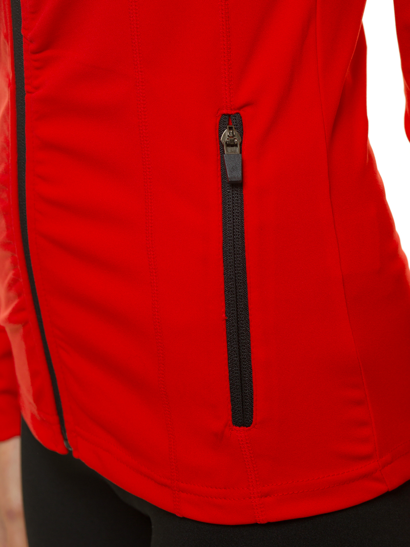 Bluza damska rozpinana czerwona OZONEE JS/HD151/5