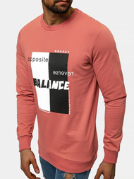 Bluza męska crewneck ciemno-różowa OZONEE B/21402023