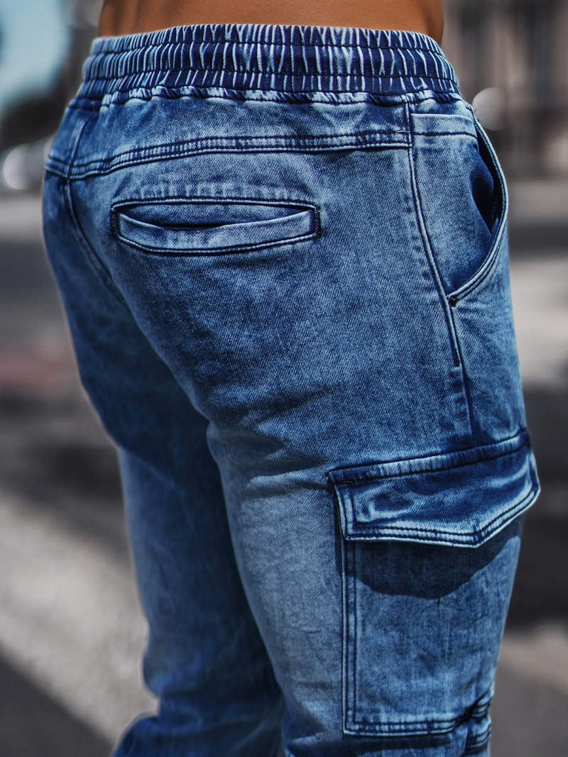 Чоловічі джинси джоггери Синi OZONEE NB/MP0058B