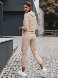Komplet dresowy dwuczęściowy beżowy OZONEE O/MB2038/21