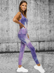 Жіночий спортивний костюм з двох частин фіолетовий OZONEE JS/YW88038