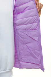 Kamizelka damska pikowana jasnofioletowa OZONEE JS/M23038/37