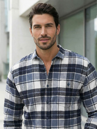 Cорочка чоловіча tемно-cиня OZONEE V/V175Z