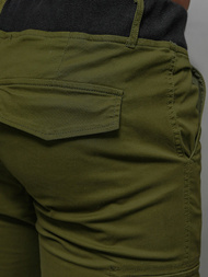 Spodnie męskie joggery cargo zielone OZONEE NB/MP0208MVZ