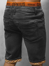 Spodenki męskie jeansowe czarne OZONEE JS/K15005/2