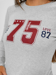 Komplet dresowy damski dwuczęściowy szary OZONEE JS/M60815AB