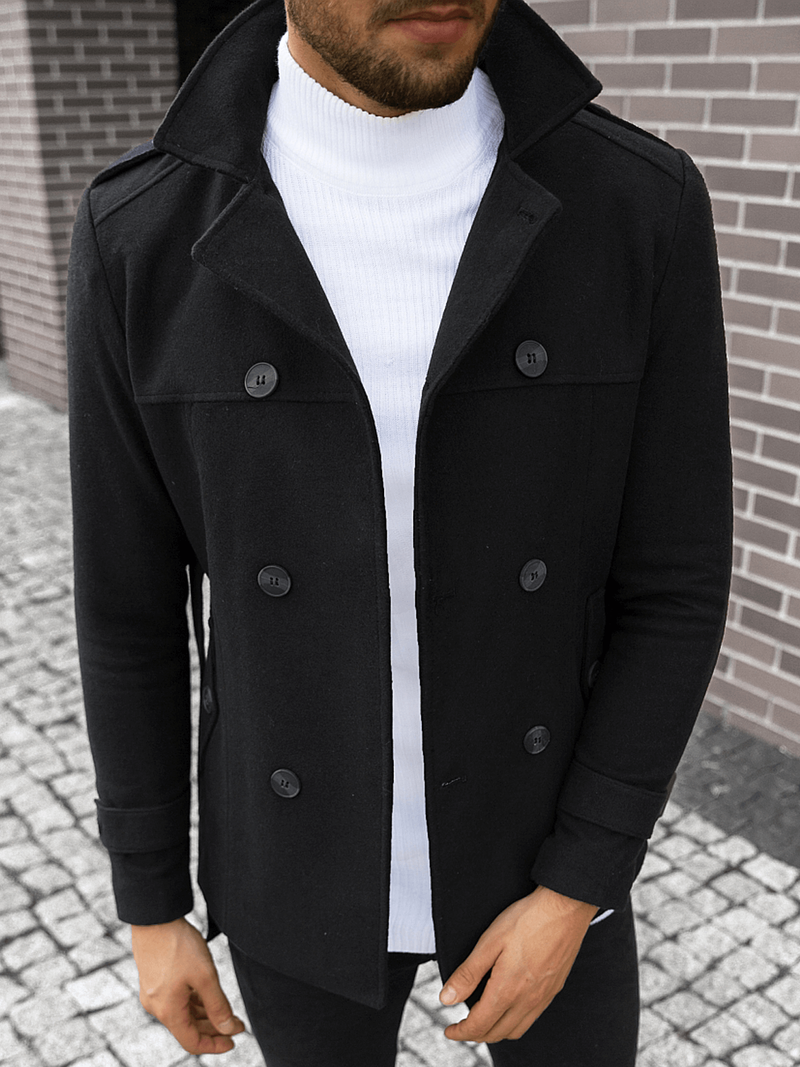 Пальто чоловіче темний Чорний OZONEE O/5627