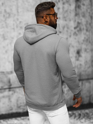 Bluza z kapturem męska szara OZONEE O/TB2273