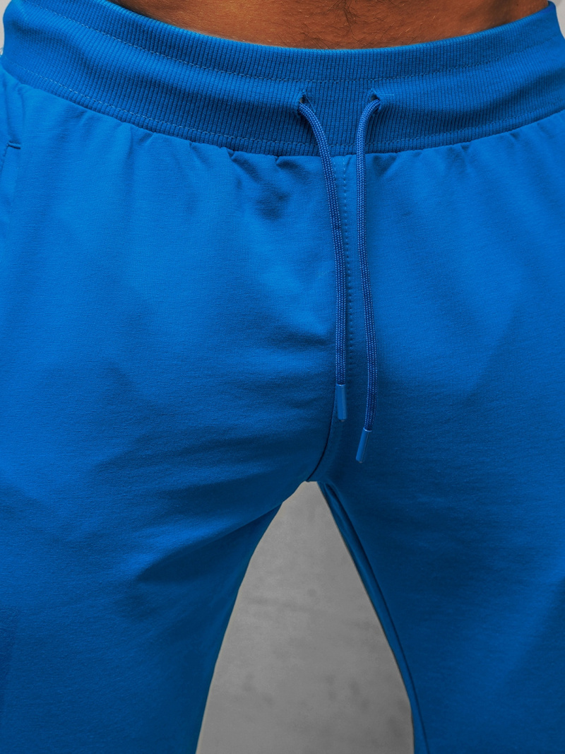 Spodnie dresowe męskie niebieskie b/18203022