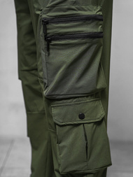 Spodnie męskie cargo wide leg khaki OZONEE O/PS5527