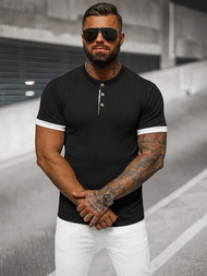 T-shirt męski czarny OZONEE O/M011