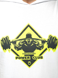 T-Shirt bez rękawów męski biały OZONEE MACH/M1213