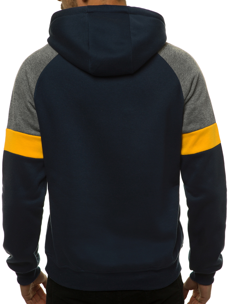 Bluza z kapturem męska granatowa OZONEE JS/KS2236